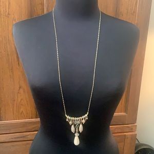 NEW multi stone beads drop necklace and earrings set